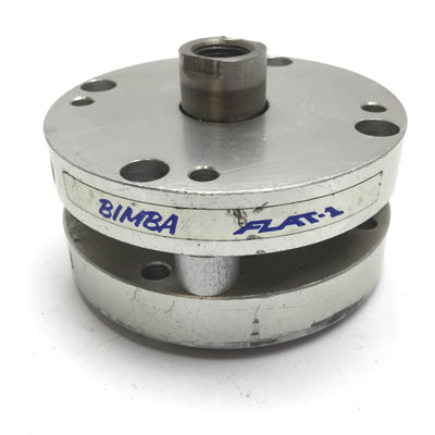 Used Bimba Flat-1 Pneumatic Cylinder, Bore: 1.75", Stroke: 0.375", Ports: 1/8" NPT