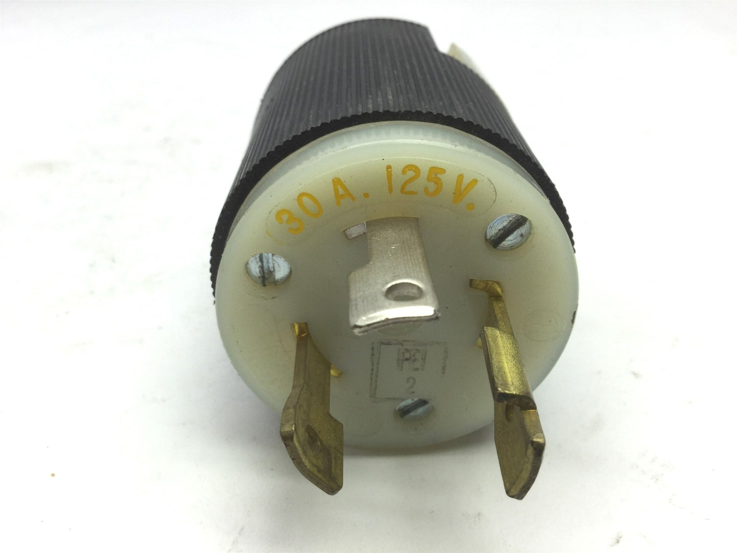 Used Lot of 3 Twist-Lock Turn & Pull Plugs Male 30A 125VAC Eagle Pass Seymour Hubbell