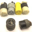 Used Lot of 6 Miscellaneous Twist-Lock Turn & Pull Plugs, 20A, 250VAC, Female