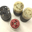 Used Lot of 3 Leviton Male Twist-Lock Turn & Pull Plugs, 20A, 125V, Nema L5-20