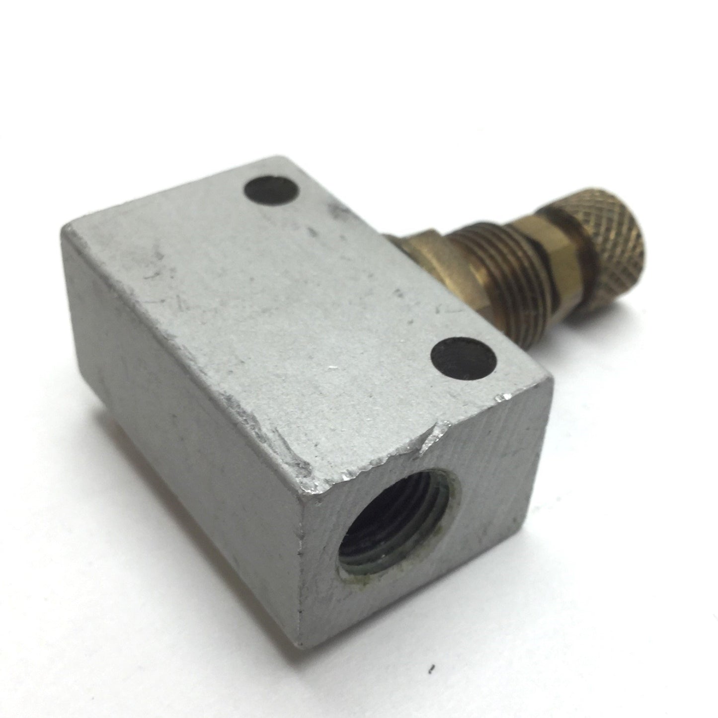 Used Lot of 4 Camozzi RFU-482 In-Line Flow Control Valve, Pressure: 10 bar, 1/8" NPT