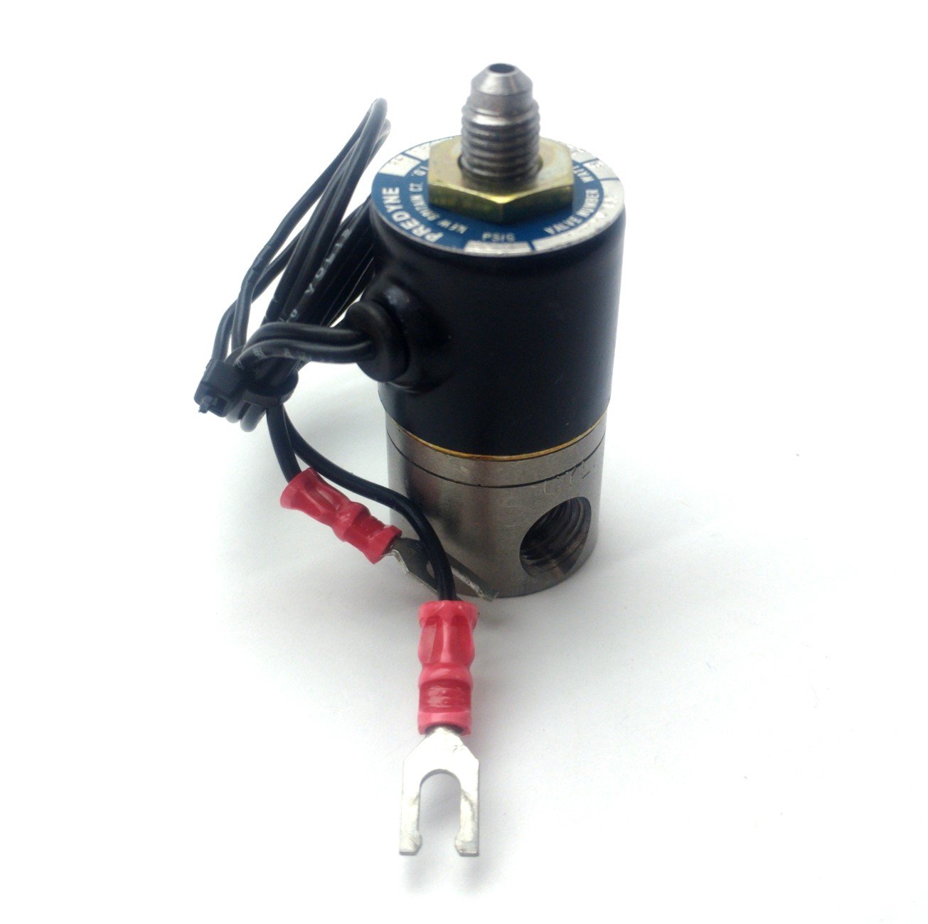 Used PREDYNE A3111-AD Solenoid Valve, 3-Way, 200PSI, 1/8"NPT 5/16-24, 120VAC