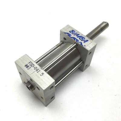 Used Bimba FSD-041.5 Flat-1 Pneumatic Cylinder, Bore: 3/4", Stroke: 1.5", Ports 10-32