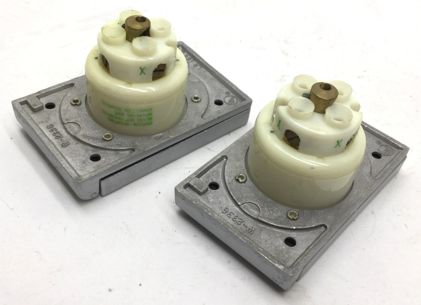 Used Lot of 2 Brant LR 1680 With Socket Cover With Wall Plug, 30A, 120/208V, 4 Plug
