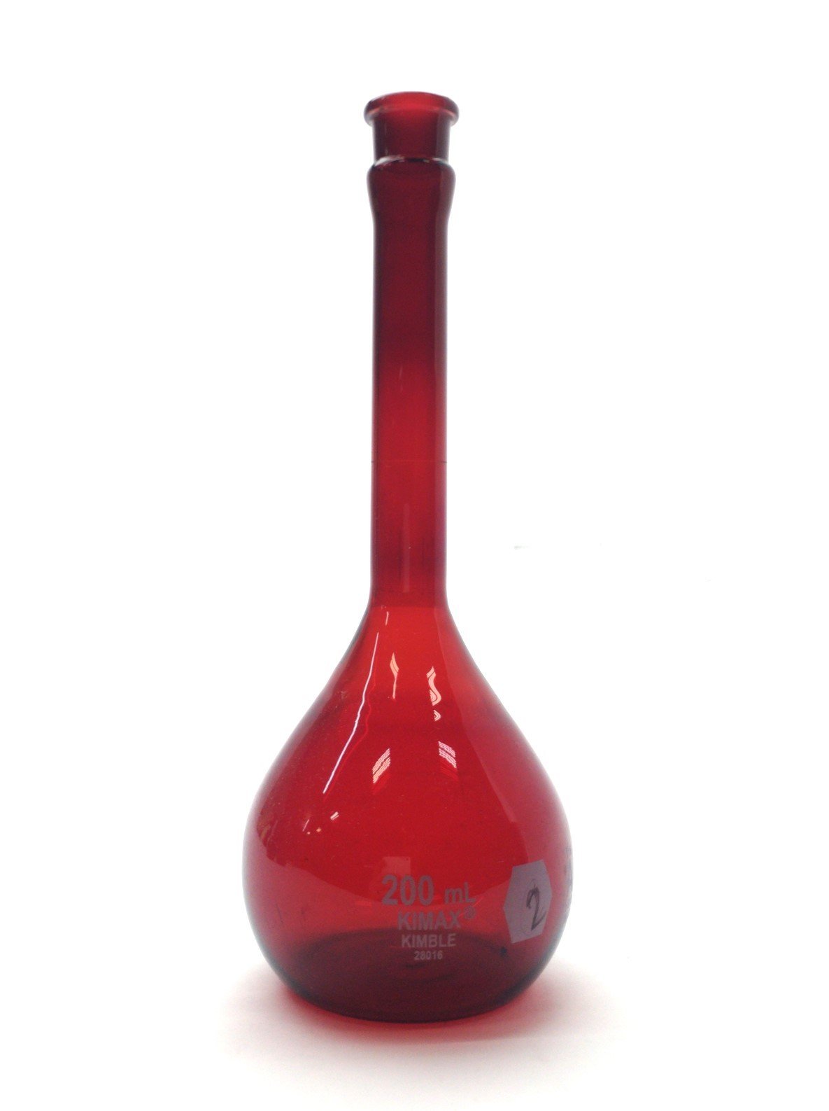 Used Lot of 3 Kimble 28016-250 KIMAX Class A Volumetric Flask, 250mL RAY-SORB