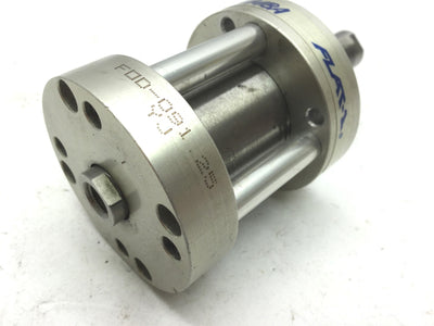 Used Bimba FOD-091.25 Flat-1 Pneumatic Cylinder Bore: 1-1/16" Stroke: 1.25" 200 Psi
