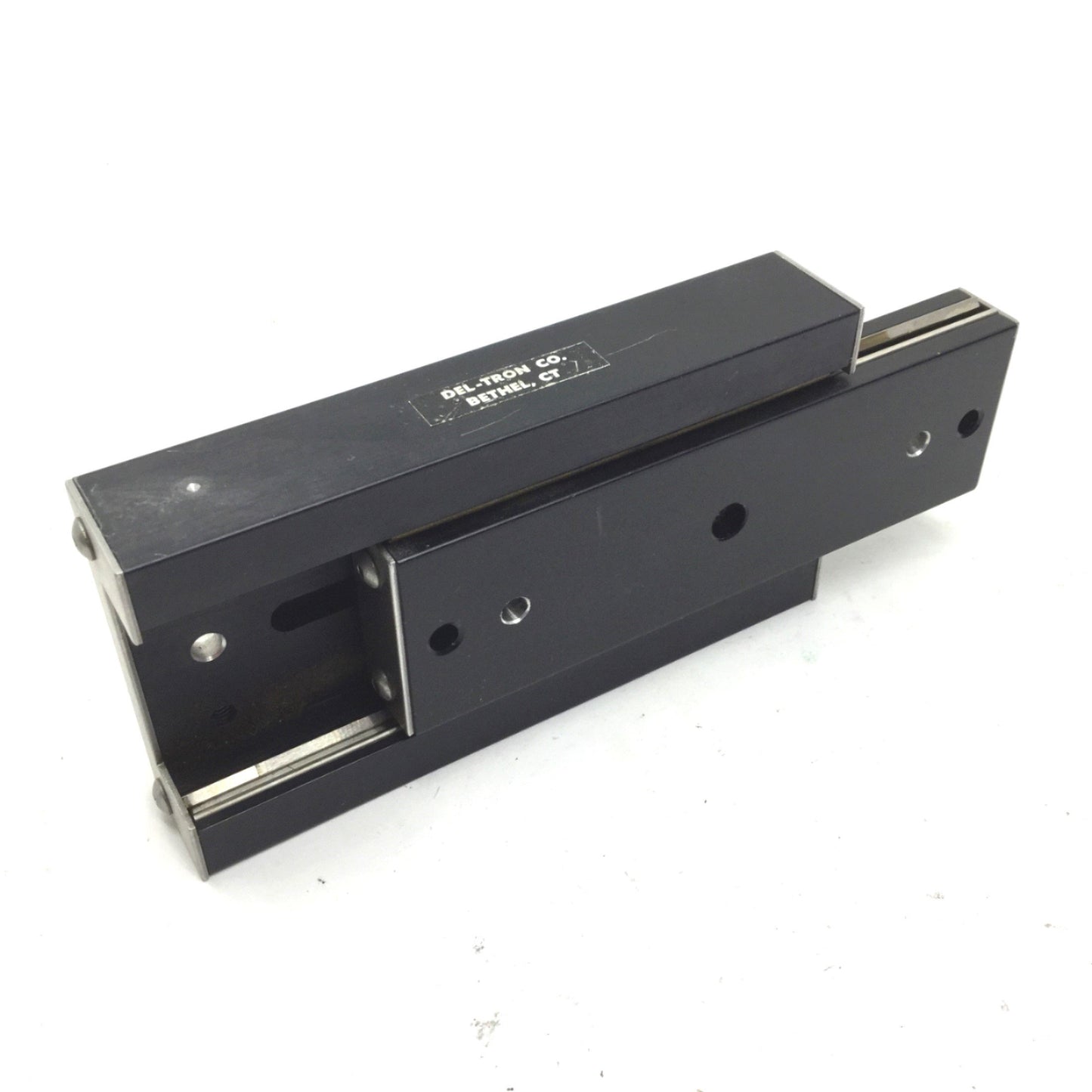 Used Del-Tron S3-3 Ball Bearing Stage Travel: 3", Width: 2-5/8", 1" Height