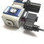 Used Bimba MGR300-08 Regulator with MGV300-08 Soft-Start Dump Valve, 1/4" NPT, 110VAC