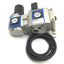 Used Bimba MGR300-08 Regulator with MGV300-08 Soft-Start Dump Valve, 1/4" NPT, 110VAC