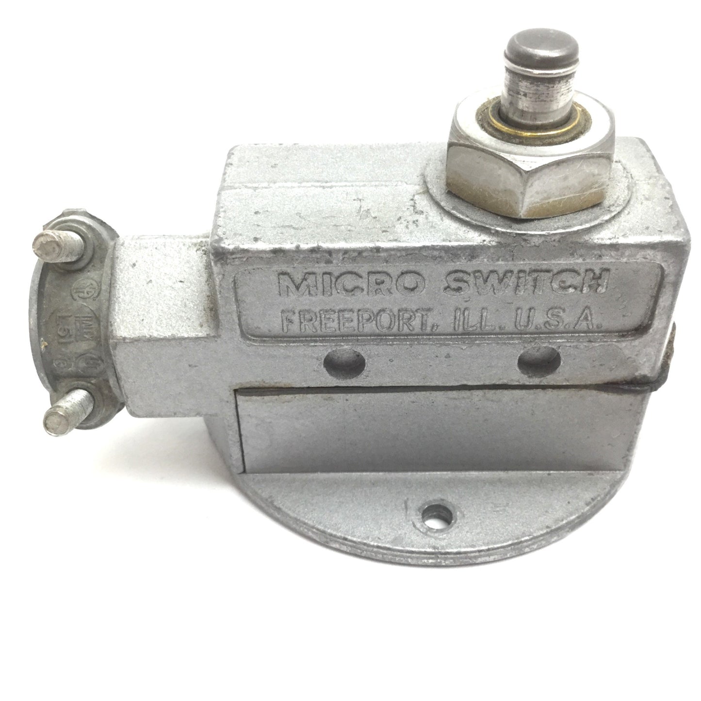 Used Micro Switch BZV6-2RQ Plunger Limit Switch, Contact: 1NC/1NO, Rating: 15A 600VAC