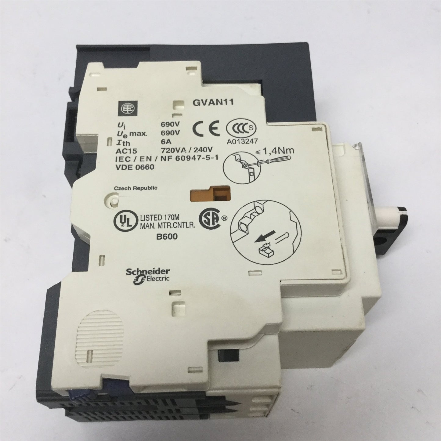 Used Telemecanique GV2-P16H7/ 9-14A Manual Motor Starter Circuit Breaker 3-Pole