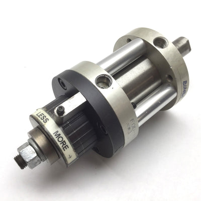 Used Bimba FOD-171.5-3 Flat-1 Pneumatic Cylinder, W/ Limiter, Bore: 1.5", 1.5" Stroke