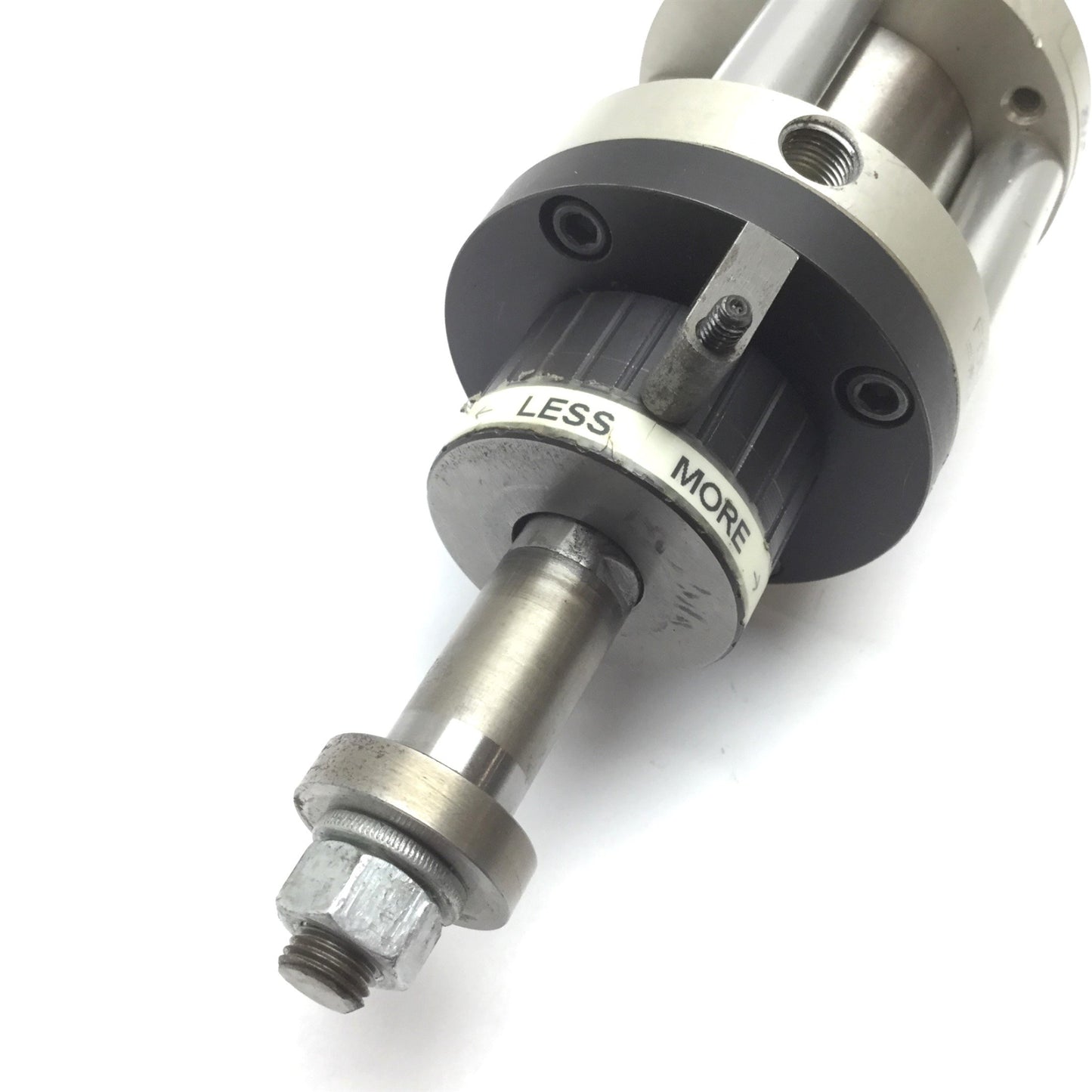 Used Bimba FOD-171.5-3 Flat-1 Pneumatic Cylinder, W/ Limiter, Bore: 1.5", 1.5" Stroke