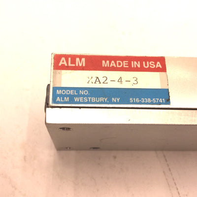 Used Alm XA2-4-3 Ball Bearing Slide Stage, W: 2", L: 4" Max: 348LBS, Travel: 3"