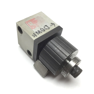 Used Compact BD118X12 Pneumatic Cylinder, With Limiter, Bore: 1-1/8", Stroke: 1/2"