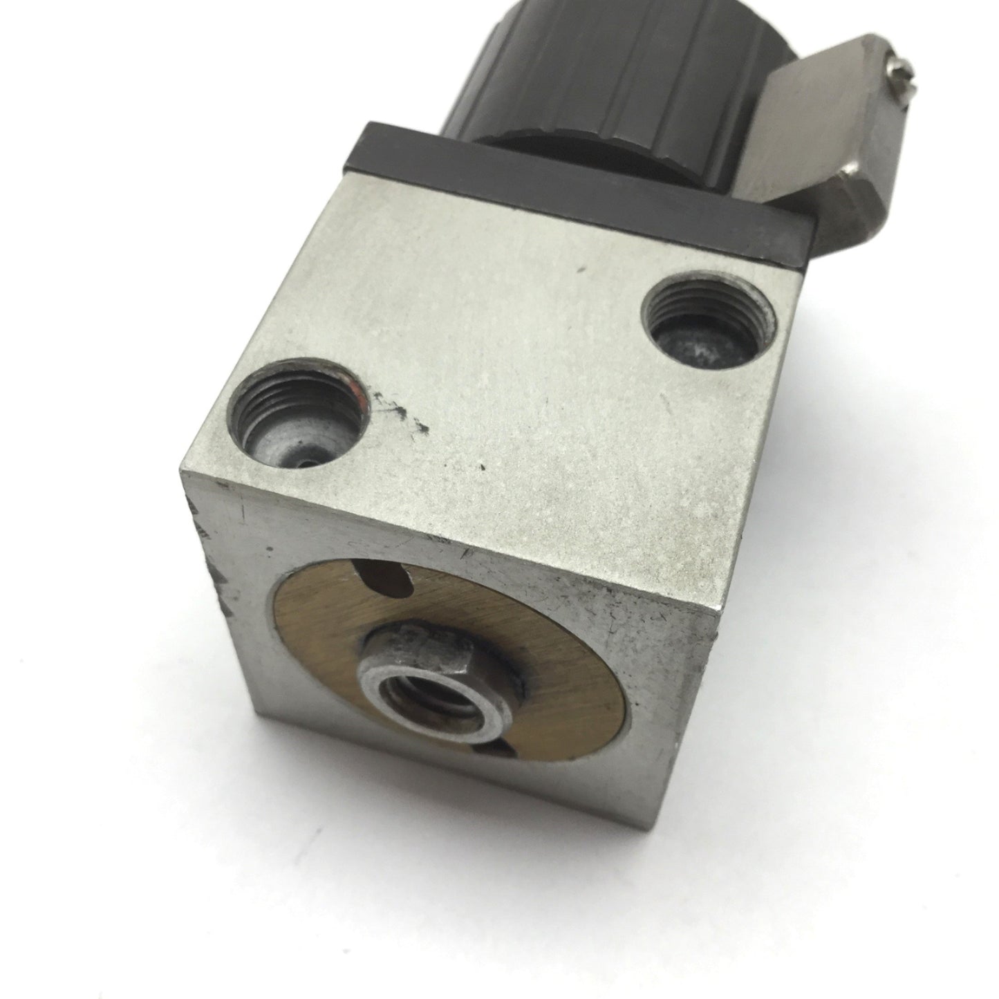 Used Compact BD118X12 Pneumatic Cylinder, With Limiter, Bore: 1-1/8", Stroke: 1/2"