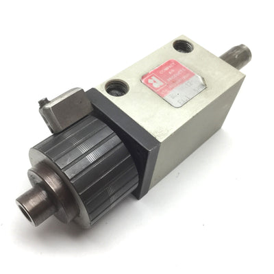 Used Compact BD118X112 Pneumatic Cylinder, With Limiter, Bore: 1-1/8", Stroke: 1-1/2"