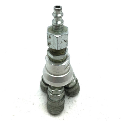 Used Dayton Speedaire Coupler Quick Disconnect Hose Splitter 1:3