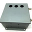 Used Hoffman A808CH Electrical Enclosure Box, Hinged Cover, 8"x 8"x 4", *Holes*