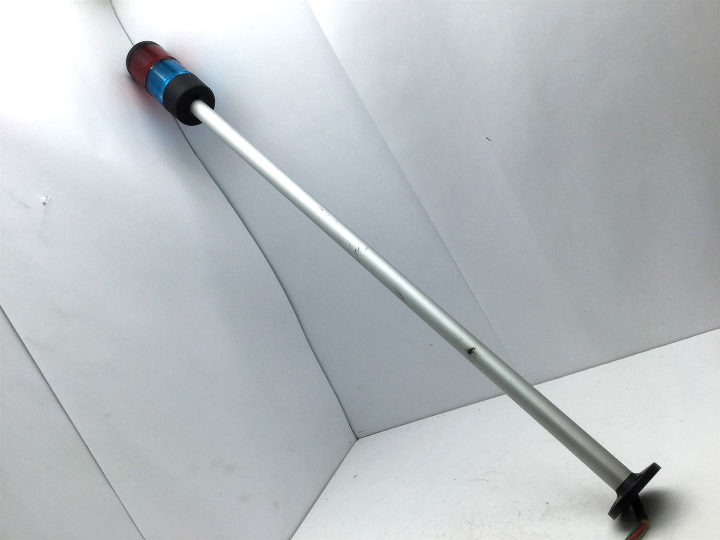 Used Telemecanique XVA-LC3 Blue & Red Stack Tower Light 240V 7W Max, H: 37"