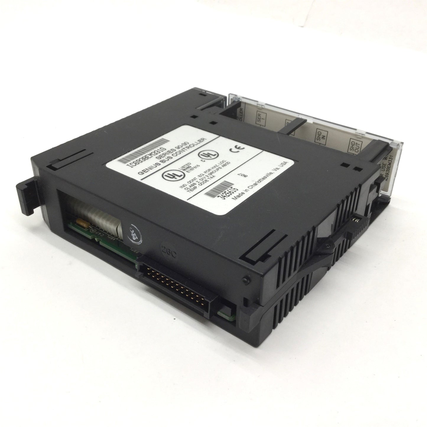 Used GE Fanuc IC693BEM331G Series 90-30 Genius Bus Controller, 128 Bytes Max