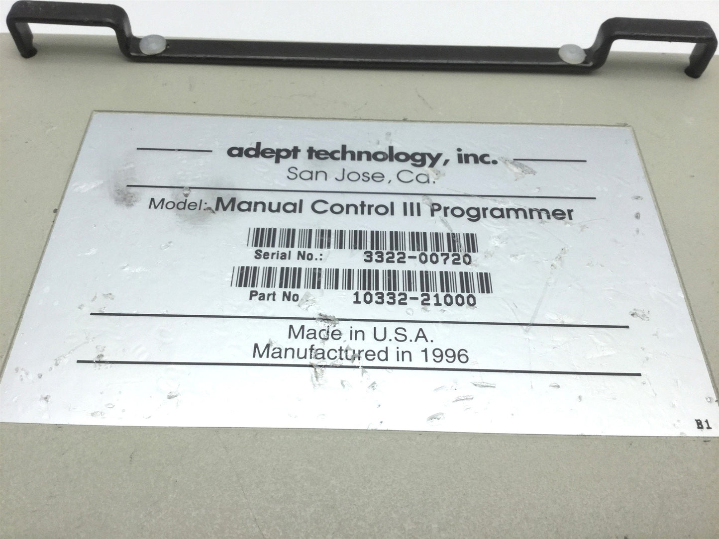 Used Adept 10332-21000 Teach Pendant Manual Control III Operator