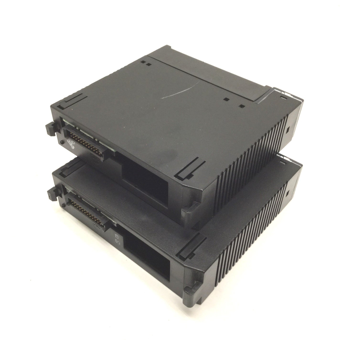 Used Lot of 2 GE Fanuc IC693MDL741E Output Module 90-30, 12/24VDC, Missing Covers