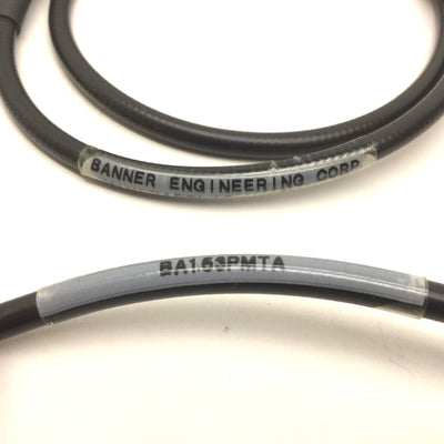 Used Lot of 2 Banner BA1.53PMTA Bifurcated Fiber Optic Cable, Bundle: 2.29mm