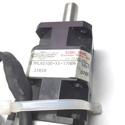 Used CGI 017PLX0100-XX-17N06 Planetary Gearhead HT17-154 Motor E2-500-197-IH Encoder