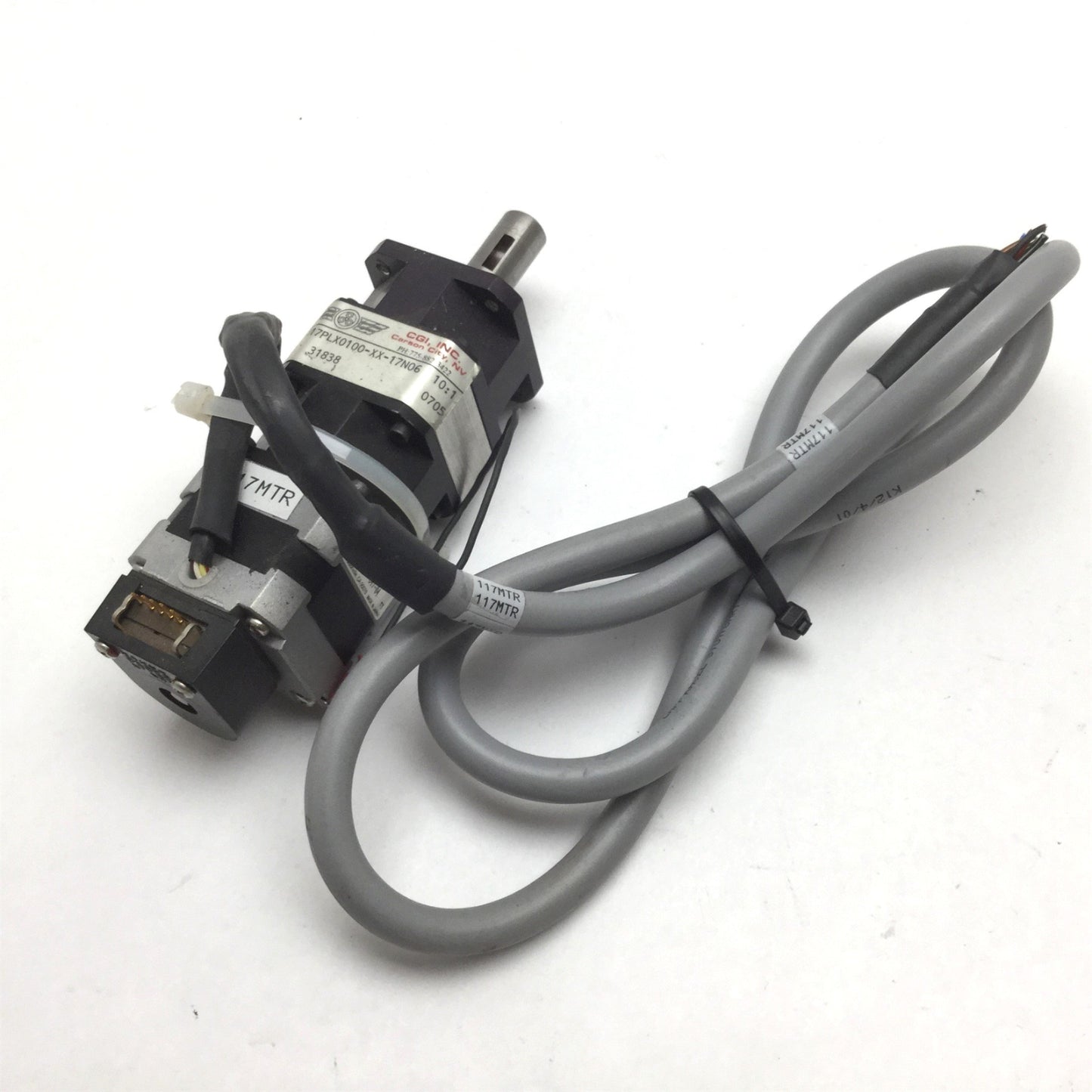 Used CGI 017PLX0100-XX-17N06 Planetary Gearhead HT17-155 Motor E2-500-197-IH Encoder