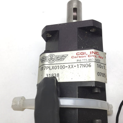 Used CGI 017PLX0100-XX-17N06 Planetary Gearhead HT17-155 Motor E2-500-197-IH Encoder
