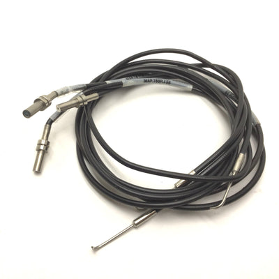 Used Lot of 3 Banner IMAP.753PM.25 Fiber Optic Cables Bundle: 1.2mm 90ø Probe