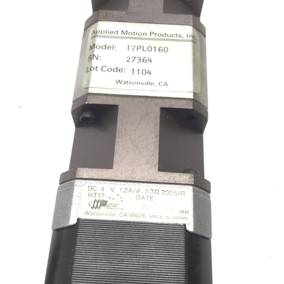 Used Applied Motion 17PL0160 Planetary Gearhead HT17 Motor E2-500-197-IH Encoder