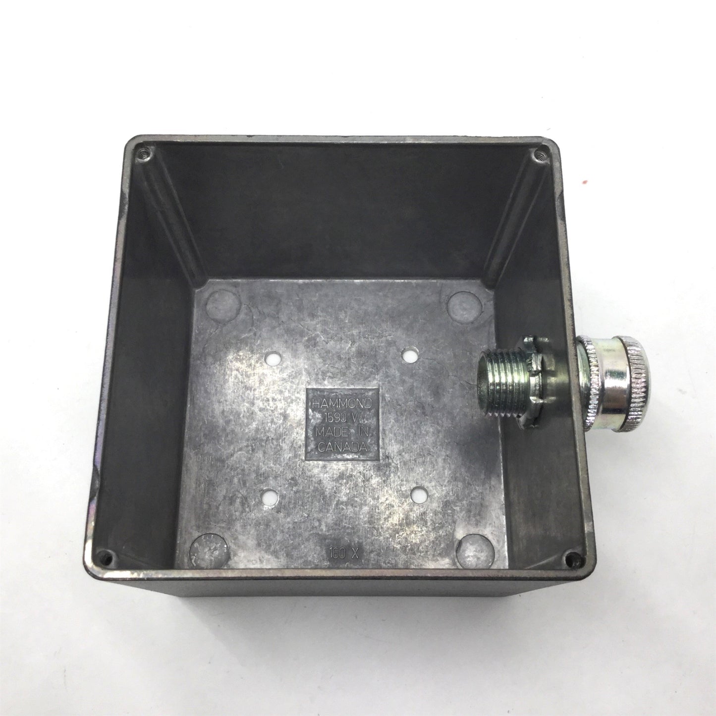 Used Hubbell HBL2415 20A, 125/250V Turn-Locking Male Receptacle & Enclosure *4 Holes*
