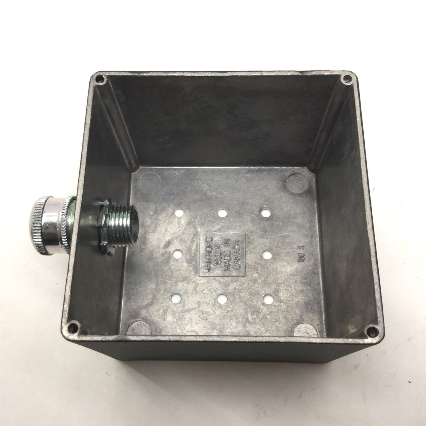 Used Hubbell HBL2415 20A, 125/250V Turn-Locking Male Receptacle & Enclosure *8 Holes*