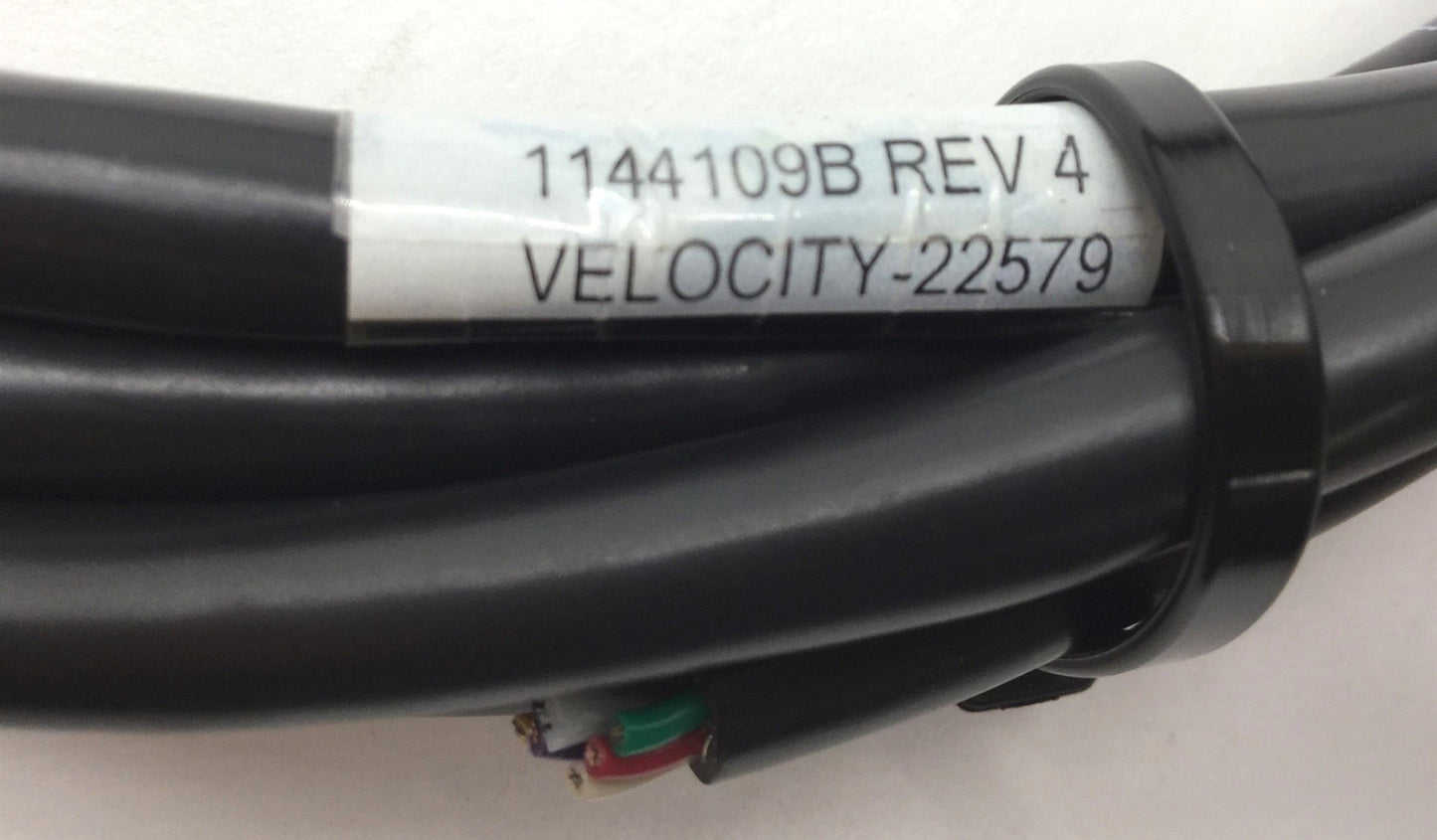 Used 1144109B Rev 4 Encoder Z Stage Cable, 9-Pin D-Sub to Flying Leads, Length: 10'