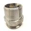 Used DIXON 21MP-R150 316L SS Male NPT Clamp Adapter, 1-1/2" Thread, OD: 1-1/2"
