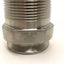 Used DIXON 21MP-R150 316L SS Male NPT Clamp Adapter, 1-1/2" Thread, OD: 1-1/2"