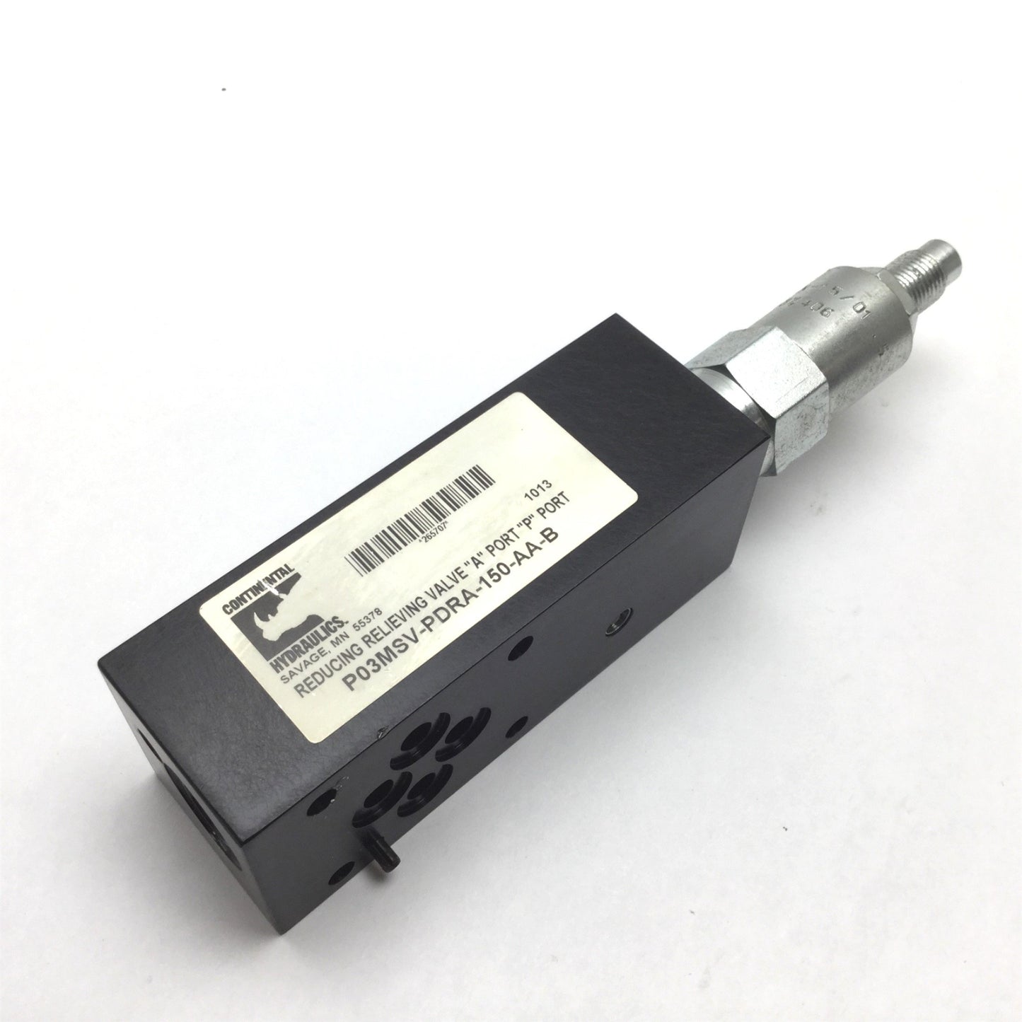 Used Continental P03MSV-PDRA-150-AA-B Reducing Relieving Modular Valve, 50-1500psi