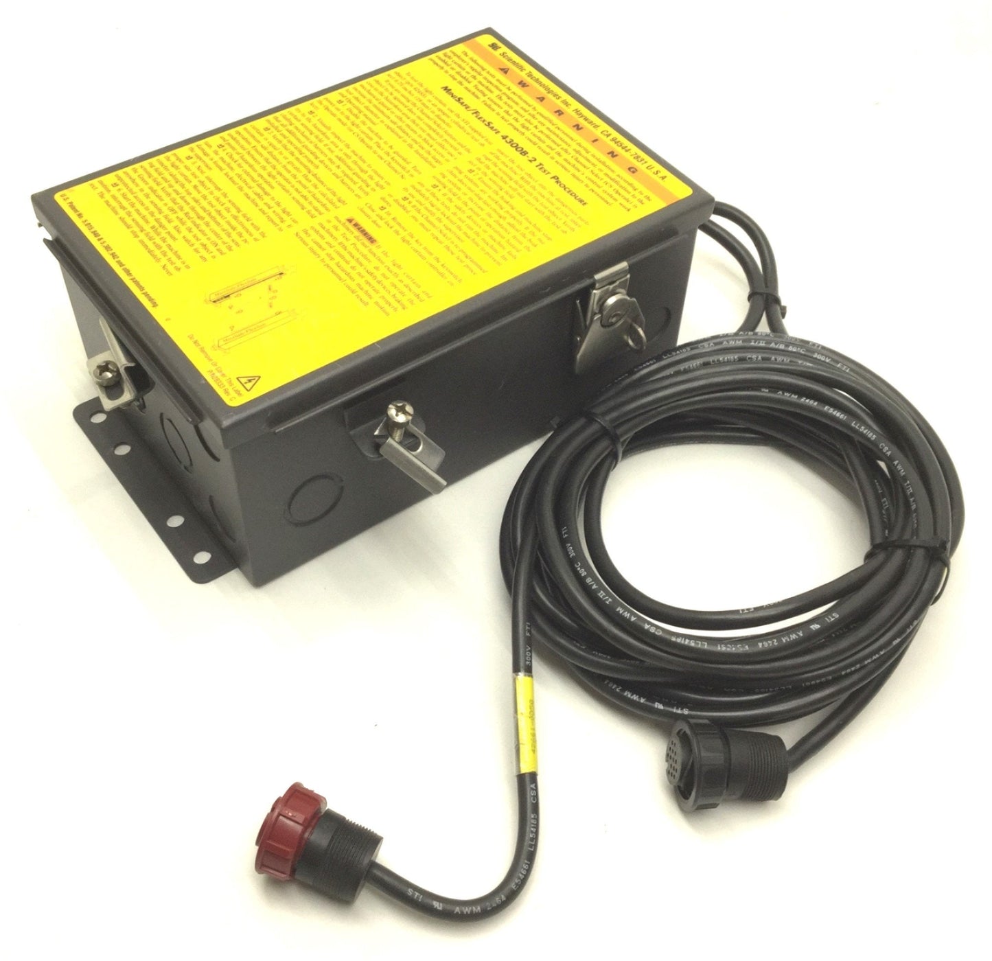 Used STI MiniSafe-B/FlexSafe MS4332B-2 43268-0320 Light Curtain Controller w/Cables