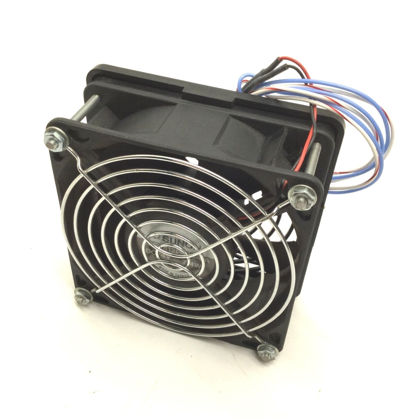 Used Sunon KDE2412PMS1-6A Axial Fan, Voltage: 24VDC, 7.4W, Speed: 3000RPM
