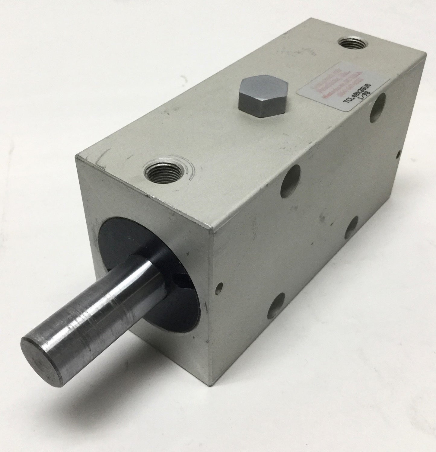 Used Compact TCL40X35US 90° Rotary Left Twist Clamp Cylinder 35mm Stroke, 40mm Bore