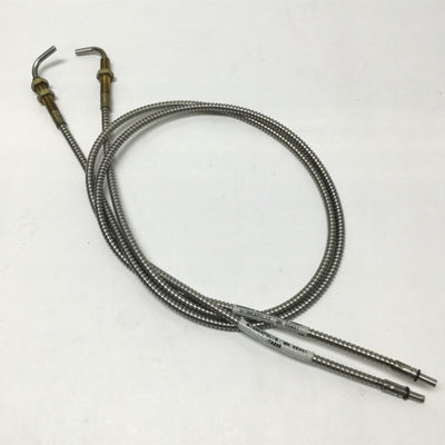 Used Banner ITA23S Glass Fiber Optic Cable, Opposed, SS Sheath, 36" Long, 1/8" Bundle