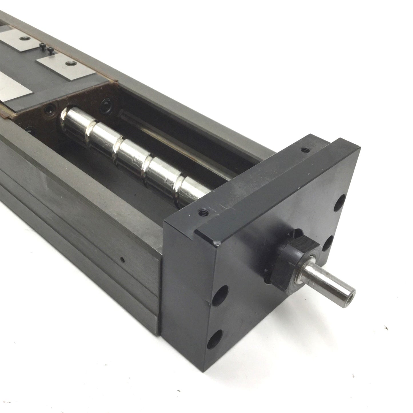 Used THK KR46 LM Guide Actuator Travel: 12" Shaft: 8mm Diameter Stage: 2.25" x 4.125"