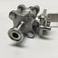 Used Dixon Bradford BV2CV-050CC-A 3-Piece Ball Shut-Off Valve CF8M SS 1/2" 1000WOG