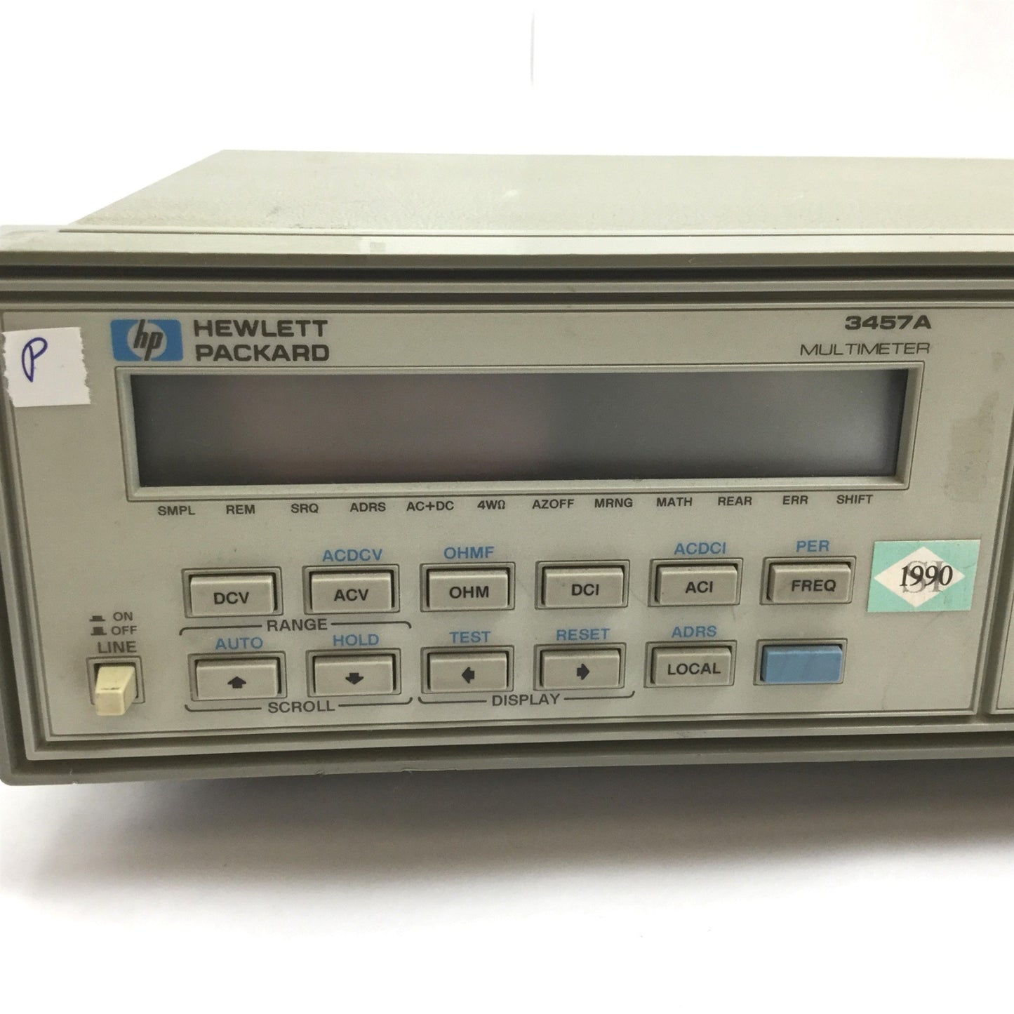 Used Hewlett Packard 3457A Multimeter, Power: 100/120/220/240VAC, 44491A Relay Module