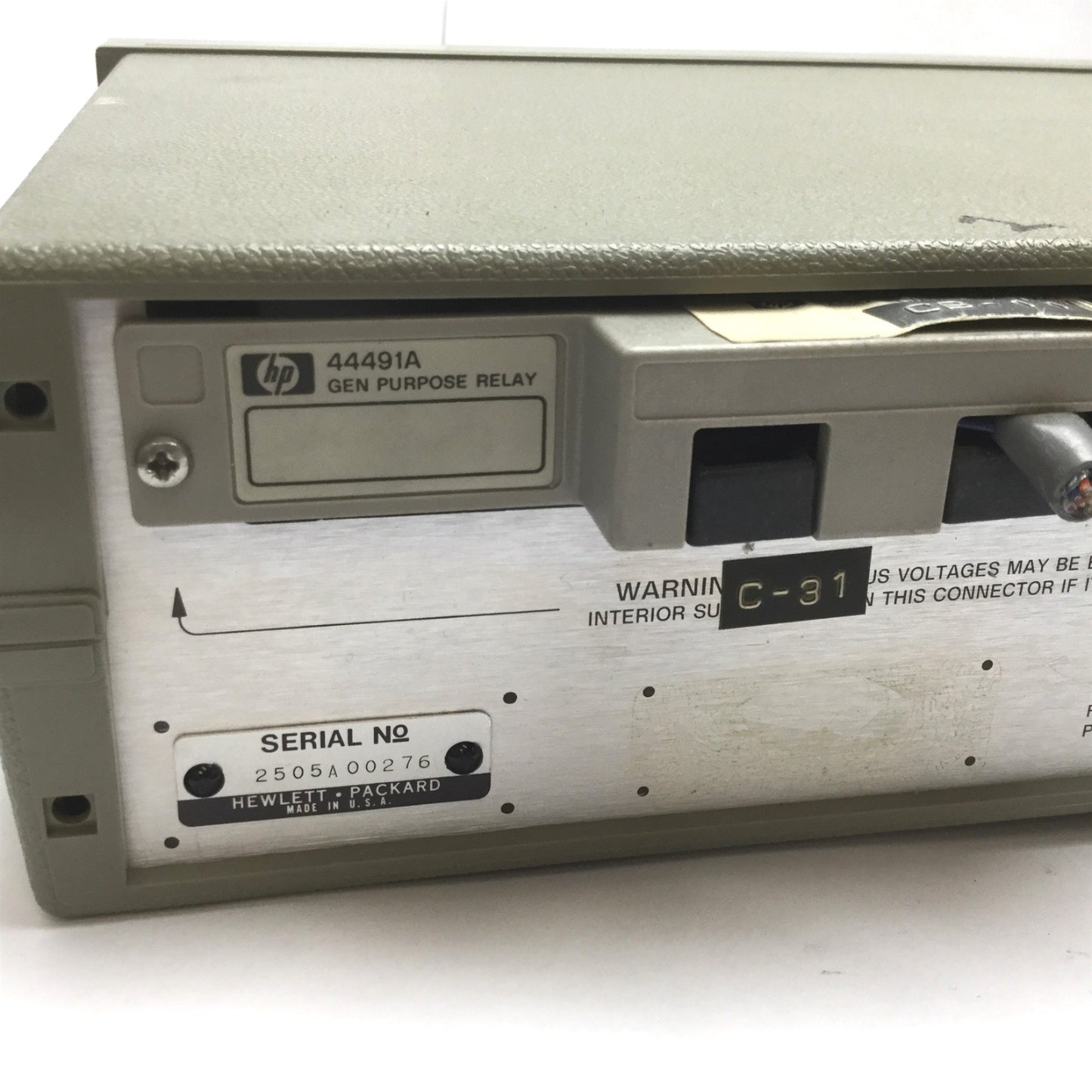 Used Hewlett Packard 3457A Multimeter, Power: 100/120/220/240VAC, 44491A Relay Module