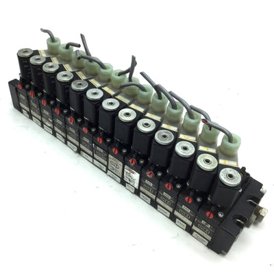 Used 12x Aro A222SS-024-D 1x A221SS-024 Solenoid Air Valve 2-Pos 4-Way 1/4 NPT 24VDC