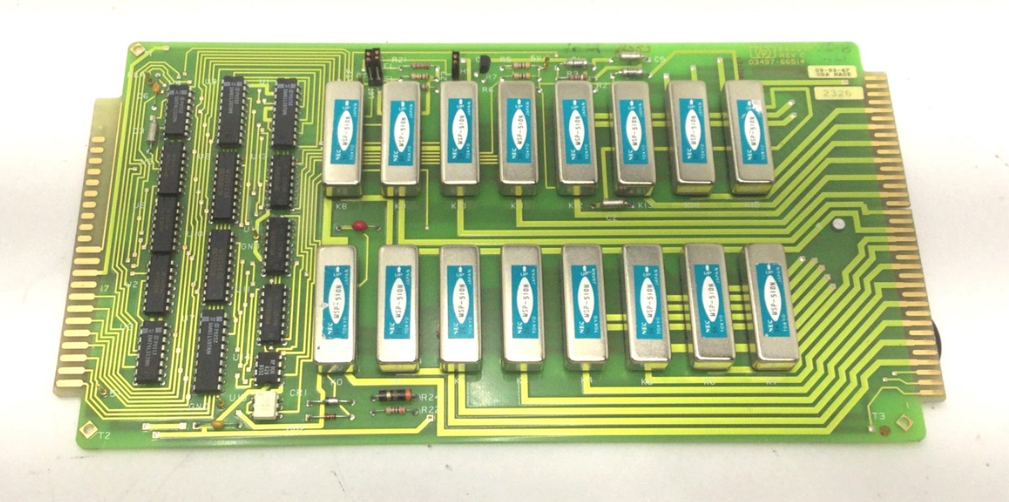 Used Hewlett-Packard 88809F 03497-66514 Actuator Output Circuit Board, REV C