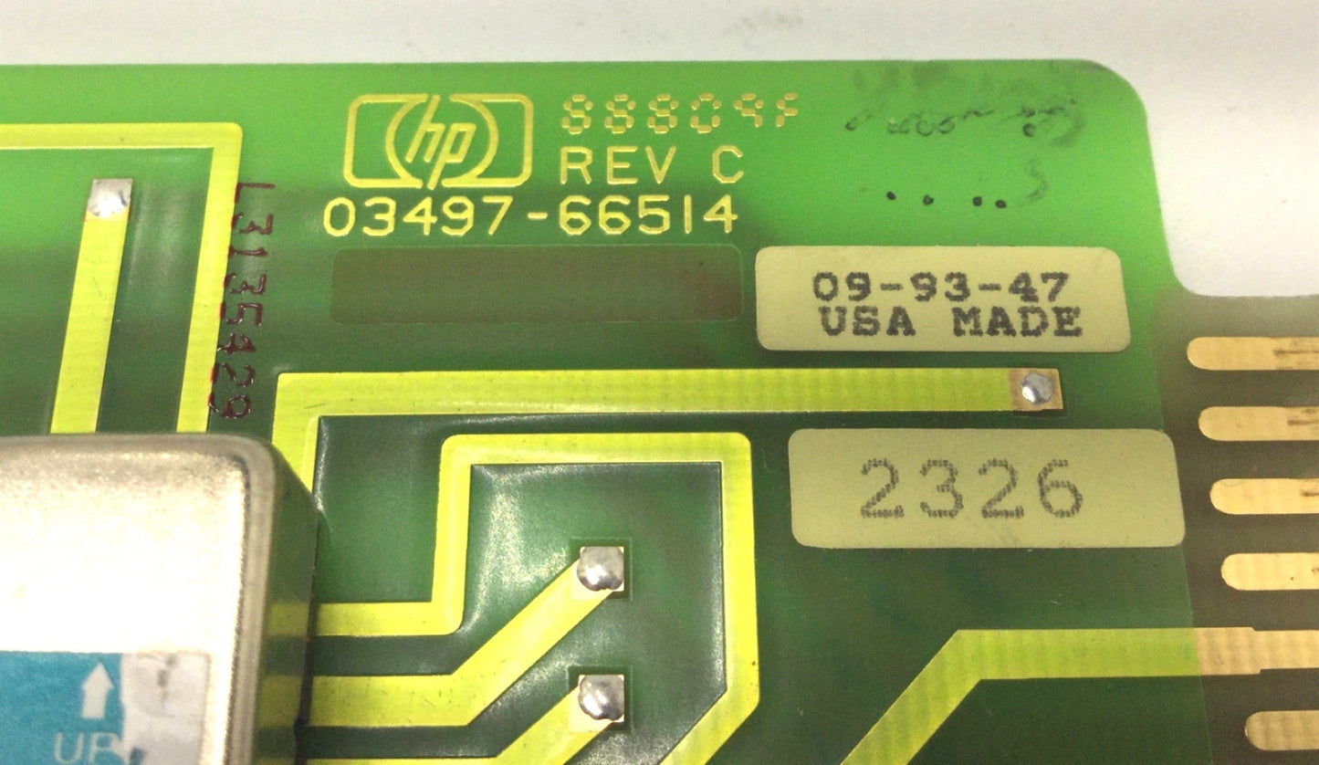 Used Hewlett-Packard 88809F 03497-66514 Actuator Output Circuit Board, REV C